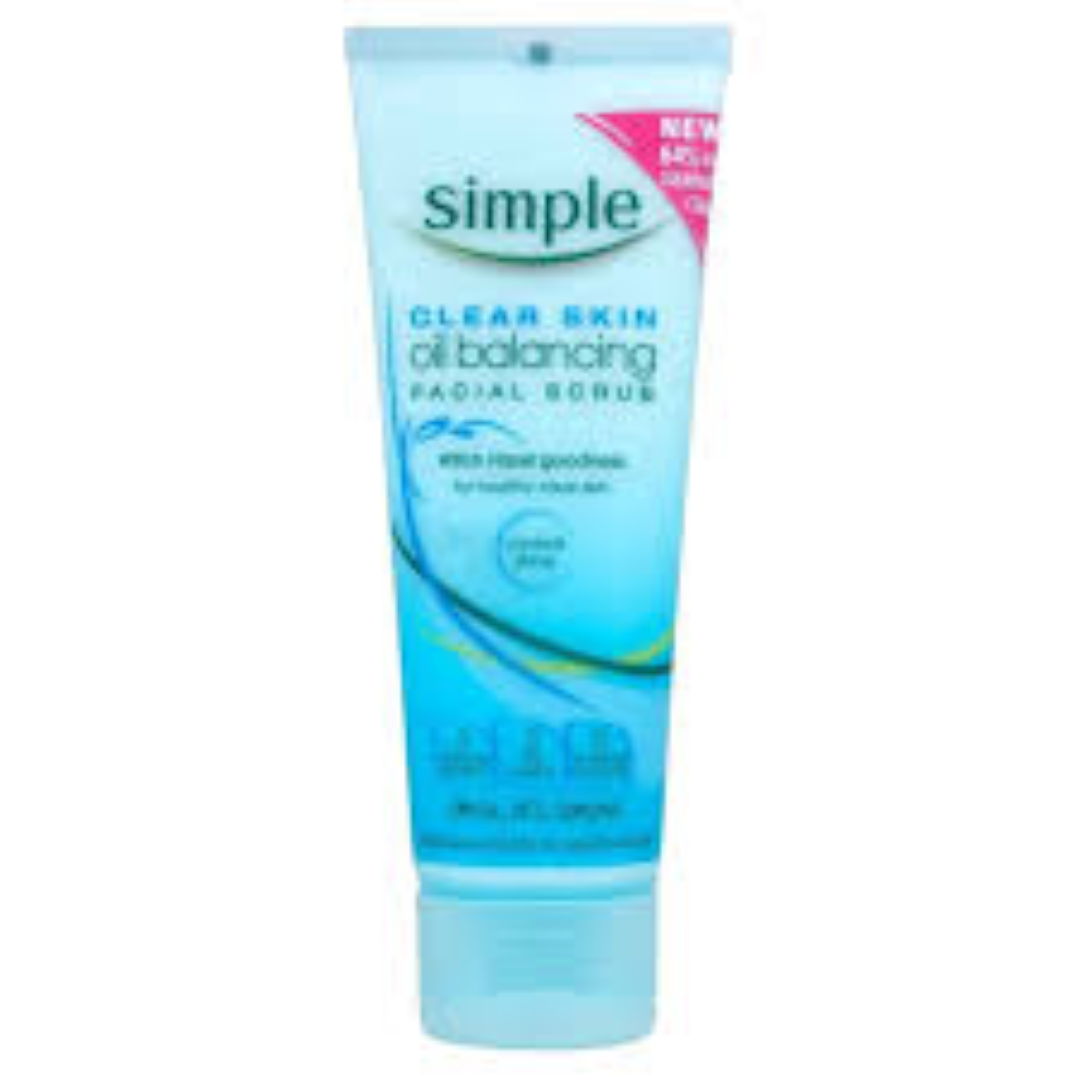 SIMPLE CLEAR SKIN OIL BALANCING SCRUB 75ML